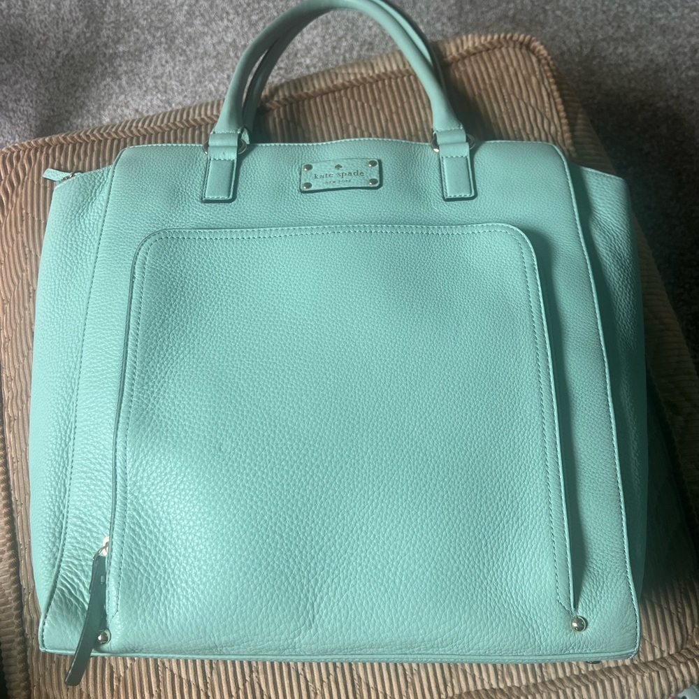 Kate Spade Baxter Street Fernrose Mint Green Tote